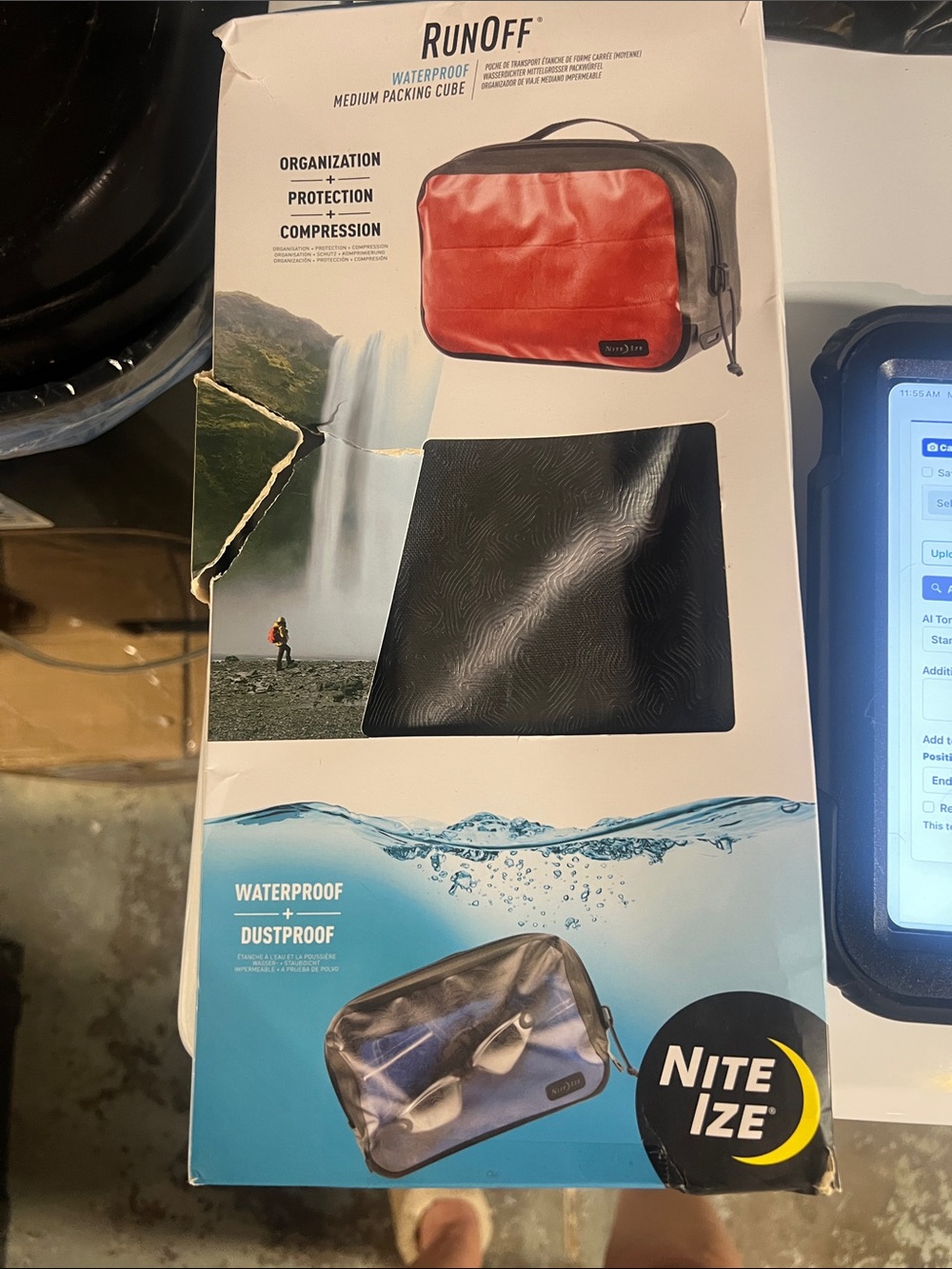 RunOff Waterproof Medium Packing Cube - Red by